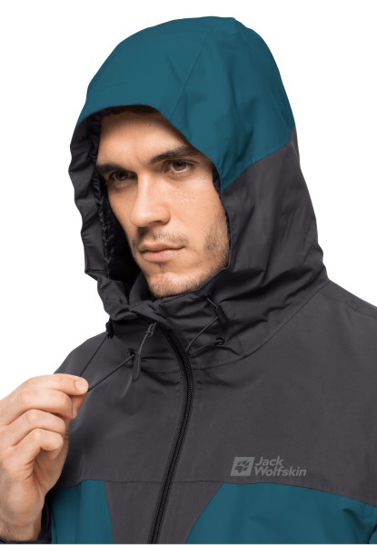 Blauw Koraal Jack Wolfskin Mode Dna Toendra 3in1 Jas M