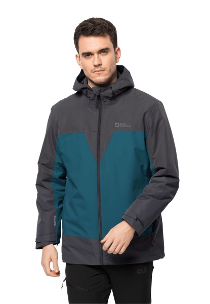Blauw Koraal Jack Wolfskin Mode Dna Toendra 3in1 Jas M