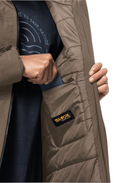 Beste Koenigsbau Parka M Kastanje Jack Wolfskin