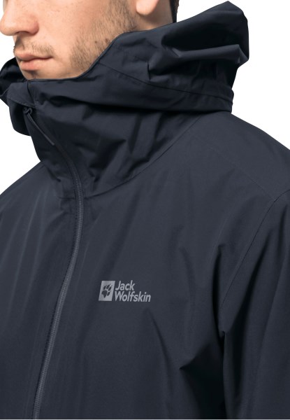 Jack Wolfskin Nachtblauw Pack & Go Shell M Collectie