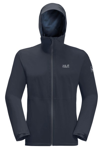 Jack Wolfskin Nachtblauw Pack & Go Shell M Collectie