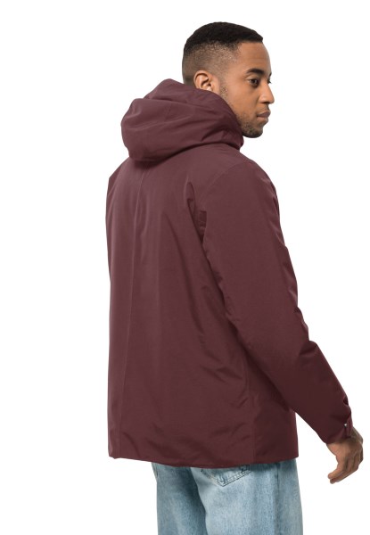 Jack Wolfskin Tempelhof Jas M Merk Cordovan Rood