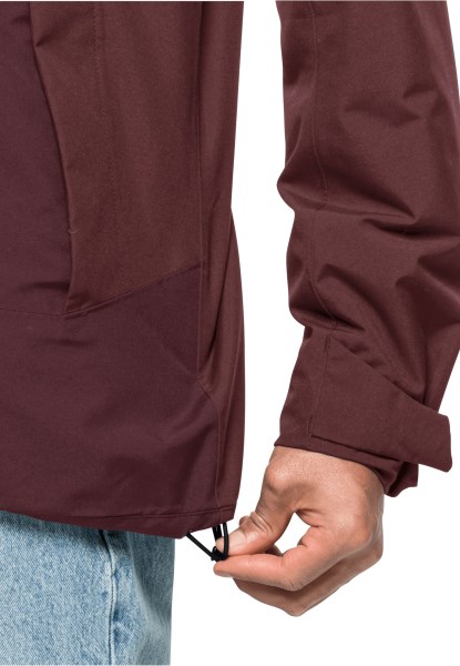 Jack Wolfskin Tempelhof Jas M Merk Cordovan Rood