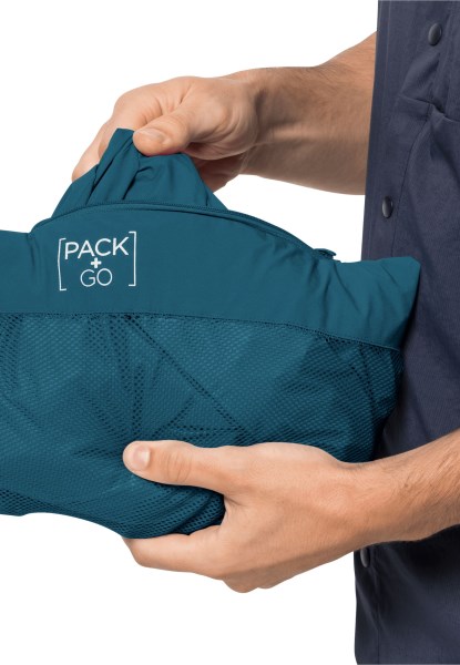 Pack & Go Shell M Fashion Jack Wolfskin Blauw Koraal
