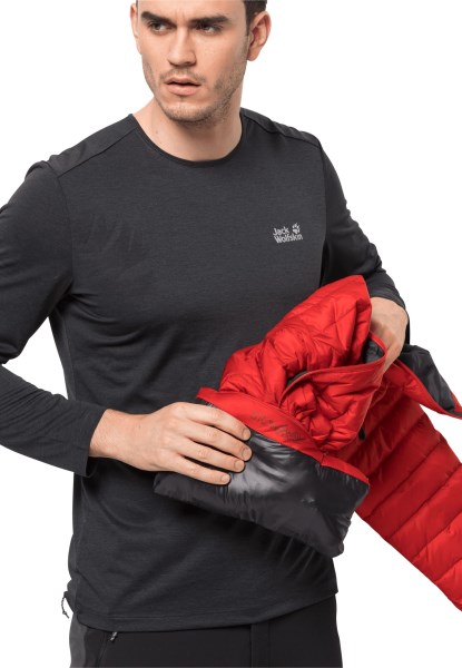Jack Wolfskin Passamani Donsjack M Adrenaline Roodgloeiend