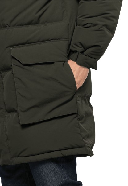 Antiek Groen Jack Wolfskin Alex Lang Donsjack M Fashion