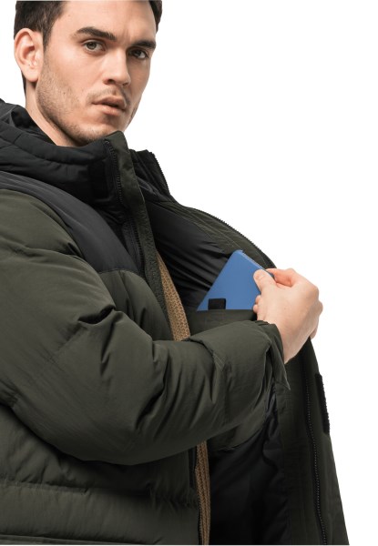 Antiek Groen Jack Wolfskin Alex Lang Donsjack M Fashion