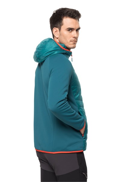 Originele Jack Wolfskin Baai Blauw Routeburn Pro Hybride M