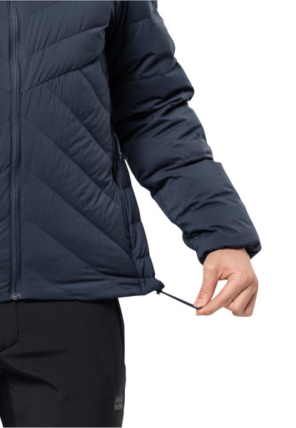 Atletische Donshoodie M Jack Wolfskin Nachtblauwe Mode
