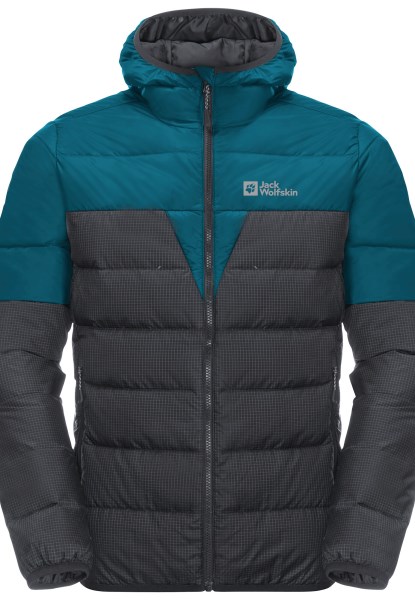Jack Wolfskin Dna Tundra Down Hoody M Fashion Blauw Koraal