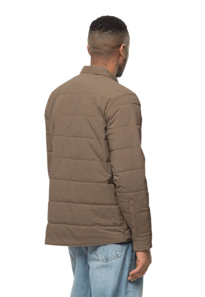 Pergamon Gewatteerd Overhemd M Jack Wolfskin Origin Kastanje