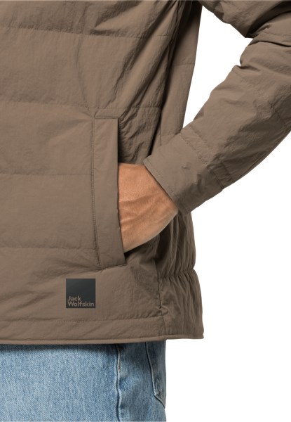 Pergamon Gewatteerd Overhemd M Jack Wolfskin Origin Kastanje