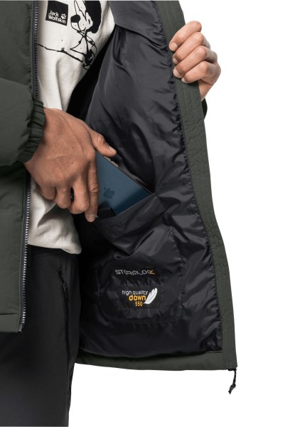 Antiek Groen Merk Jack Wolfskin Alex Donsjack M