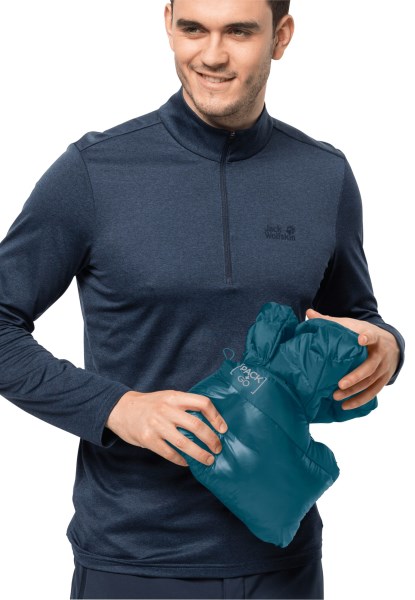 Blue Coral Pack & Go Donsjack M Jack Wolfskin Best