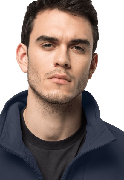 Nachtblauw Jack Wolfskin Wervelwind Mannen Heet