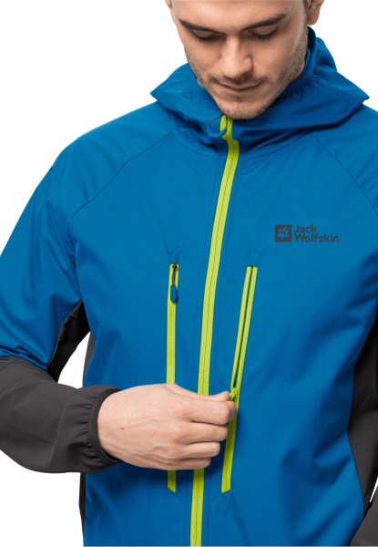 Blauwe Pacific Jack Wolfskin Alpspitze Hoody M Nieuw