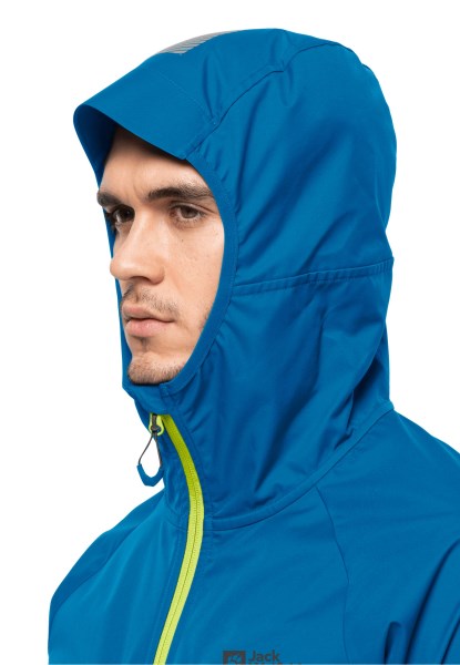 Blauwe Pacific Jack Wolfskin Alpspitze Hoody M Nieuw