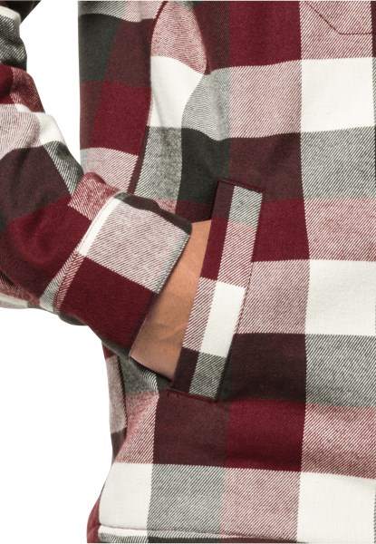 Cordovan Rood Geruit Jack Wolfskin Felsenweg Ins Shirt M Origineel