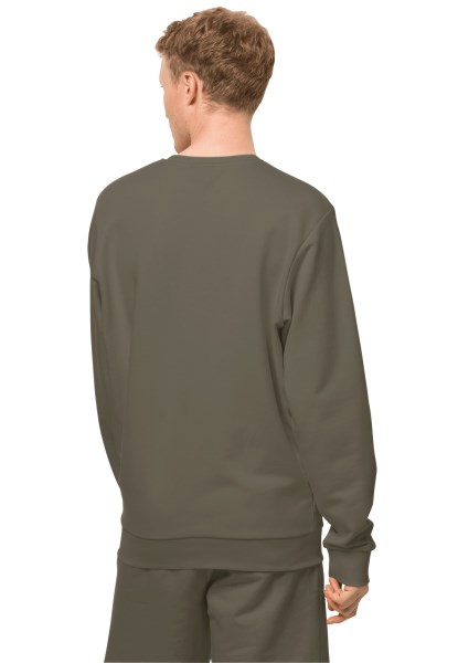 Collectie Essential M Jack Wolfskin Dusty Olive Met Ronde Hals