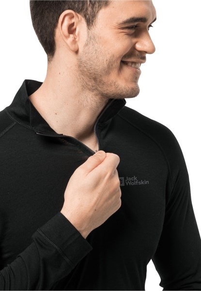 Merken Zwart Alpspitze Wol L/s Hz M Jack Wolfskin