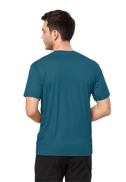 Jack Wolfskin Tech T M Blauw Koraal Hot