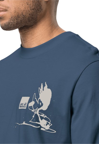 Weinmeister L/s M Jack Wolfskin Collectie Donderblauw