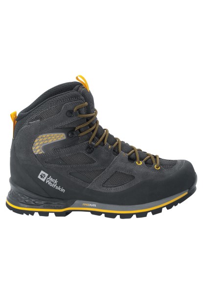 Brand Jack Wolfskin Force Crest Texapore Mid M Zwart-potig Geel Xt