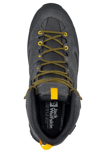 Brand Jack Wolfskin Force Crest Texapore Mid M Zwart-potig Geel Xt