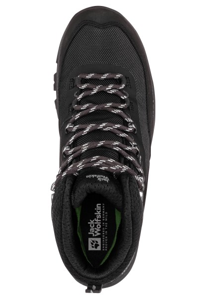 Jack Wolfskin Rebellie Gids Texapore Mid M Nieuw Zwart