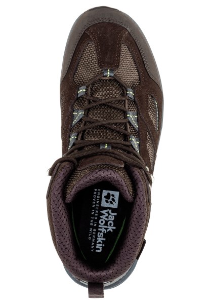Vojo 3 Texapore Mid M Donkerbruin-limoen Origine Jack Wolfskin