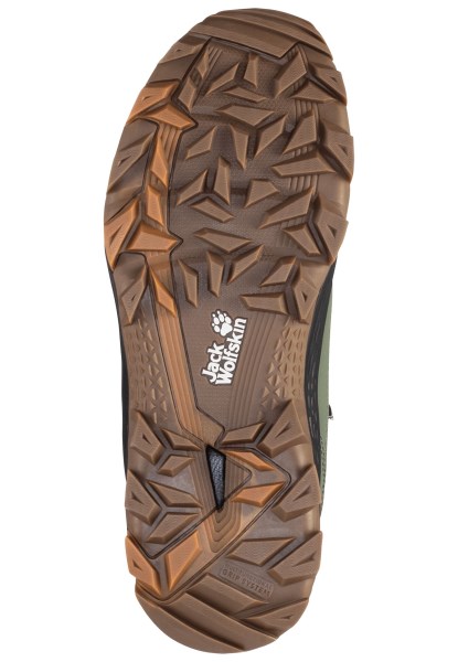 Kaki-phantom Everquest Texapore Mid M Jack Wolfskin Merken