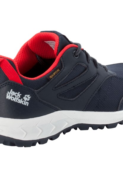 Nacht Blauw-rood Bos Texapore Low K Jack Wolfskin Nieuw