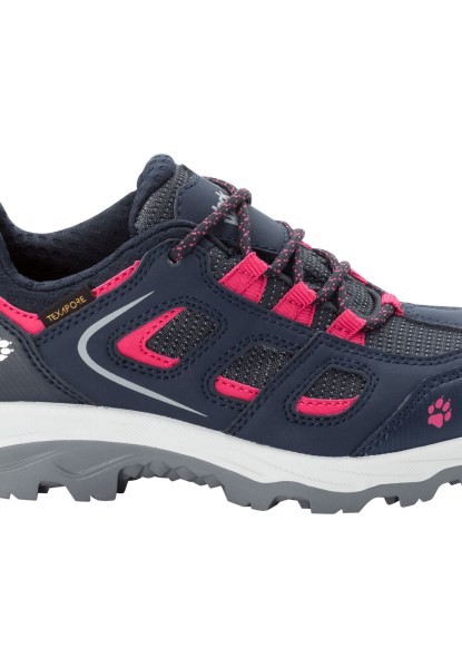 Merken Donkerblauw-roze Vojo Texapore Low K Jack Wolfskin