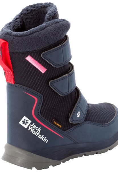 Brands Jack Wolfskin Polar Boot Texapore High Vc K Donkerblauw-roze