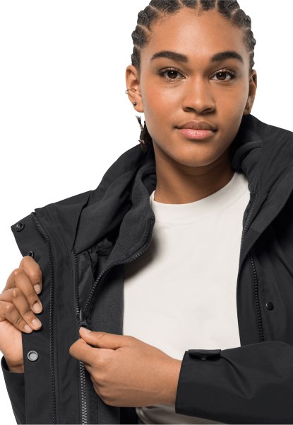 Jack Wolfskin Ottawa Jas Zwart Heet