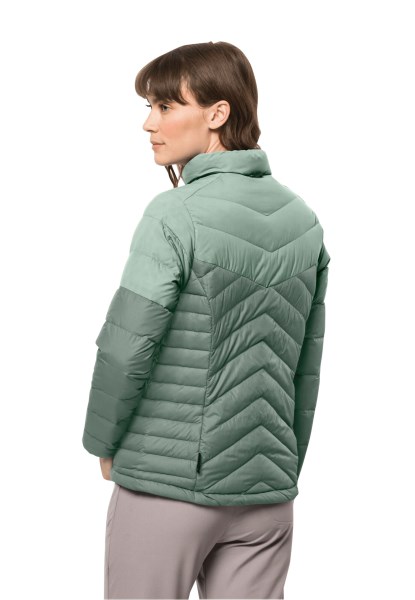 Toendra Donsjack W Origins Jack Wolfskin Hedge Groen