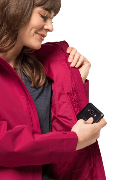 Nieuwe Jack Wolfskin Besler 2l Jas W Cranberry