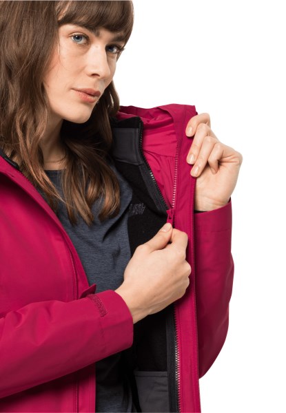 Nieuwe Jack Wolfskin Besler 2l Jas W Cranberry