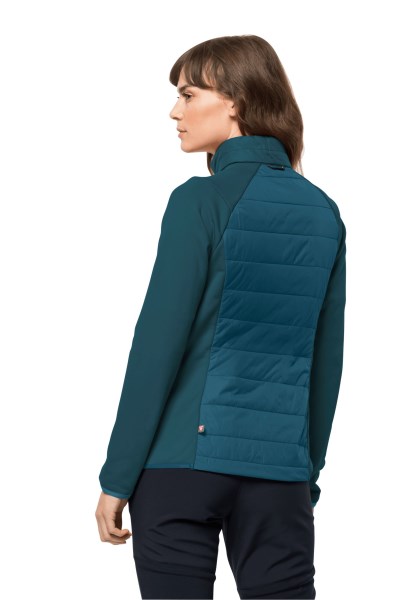 Blauw Koraal Jack Wolfskin Oorsprong Bergland Hybride W