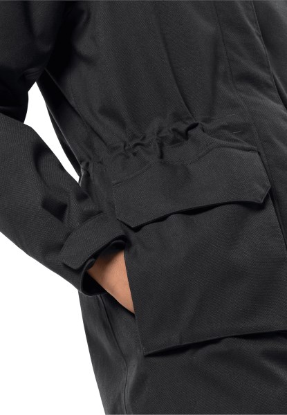 Felle Wind Parka Met Black Jack Wolfskin Markeringen