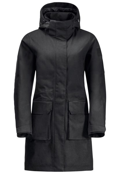 Felle Wind Parka Met Black Jack Wolfskin Markeringen