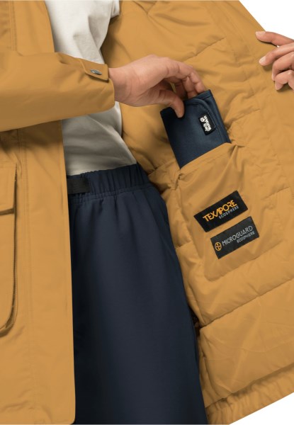 Amber Goud Jack Wolfskin Winter Frost In Parka W Merken