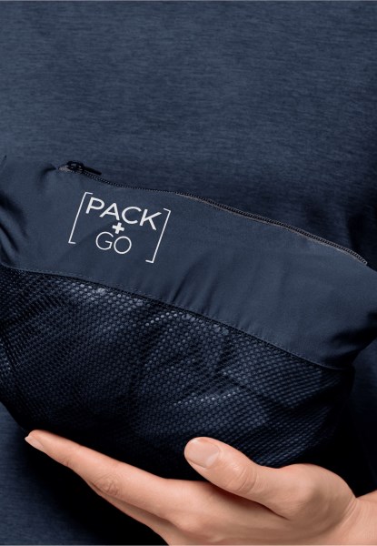 Nachtblauw Nieuwe Pack & Go Shell W Jack Wolfskin