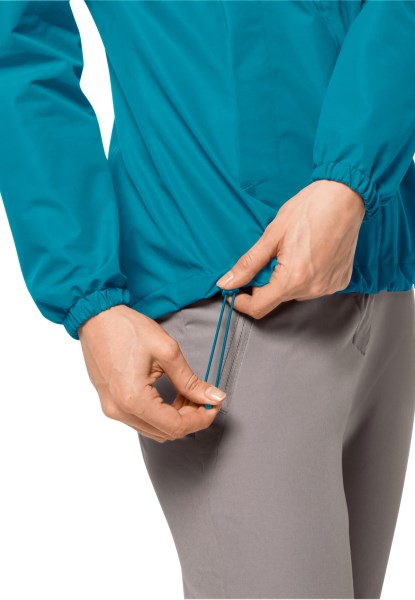 Zoetwaterblauwe Collectie Stormy Point 2l Jas Met Jack Wolfskin