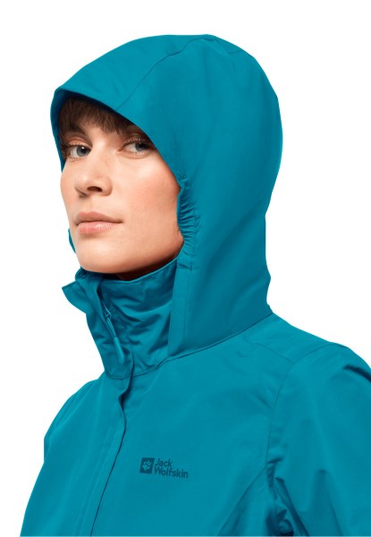 Zoetwaterblauwe Collectie Stormy Point 2l Jas Met Jack Wolfskin