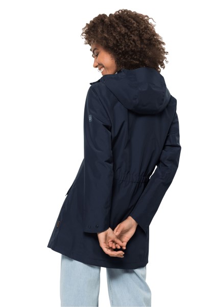 Originele Jack Wolfskin Cape York Paradise Jas In Nachtblauw