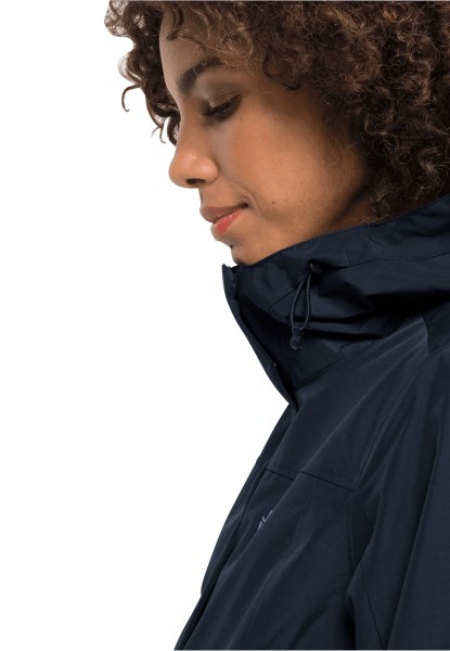 Originele Jack Wolfskin Cape York Paradise Jas In Nachtblauw
