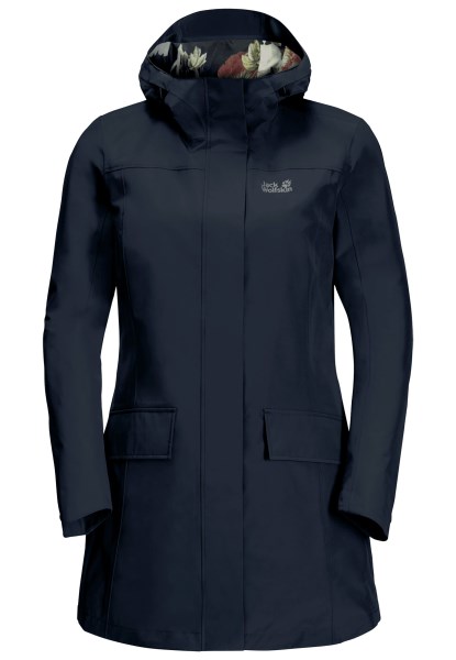 Originele Jack Wolfskin Cape York Paradise Jas In Nachtblauw
