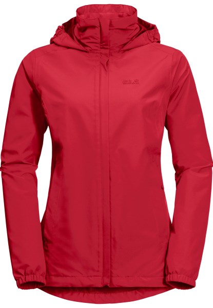 Stormachtig Puntjack Met Heldere Scharlaken Jack Wolfskin-oorsprong