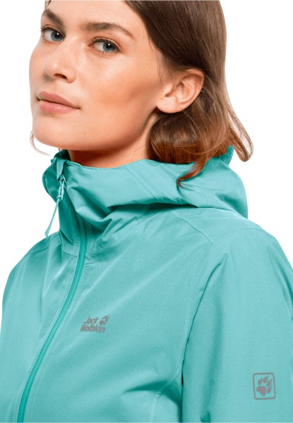 Jack Wolfskin Nieuwe Pepermunt Pack & Go Shell W